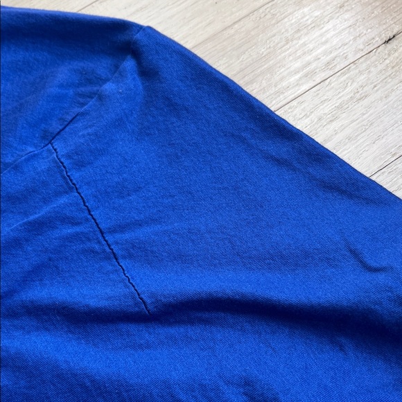 Dior (Designer) Royal Blue Unisex Short Sleeve Tee { Fits like a Men’s Medium } - Picture 10 of 12